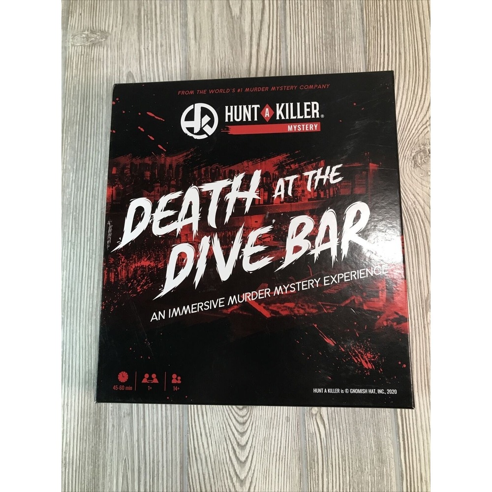 Death at the Dive Bar Mystery Game Unsolved Case Files Murder Solving